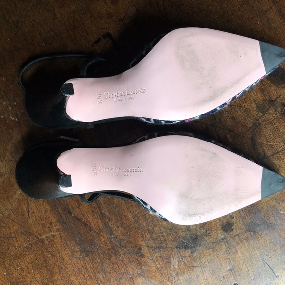 CHRISTIAN LACROIX WOMEN'S SHOES SIZE 6 ITALY - Picture 7 of 8